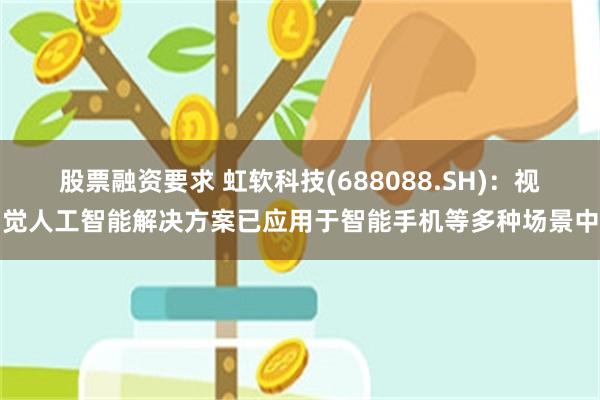 股票融资要求 虹软科技(688088.SH)：视觉人工智能解决方案已应用于智能手机等多种场景中